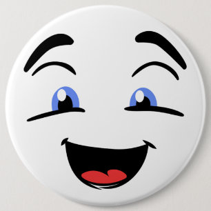 BLAUE MIT AUGEN BUTTON