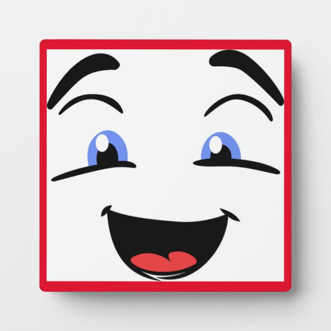 BLAUE MIT AUGEN FOTOPLATTE (Vorderseite)