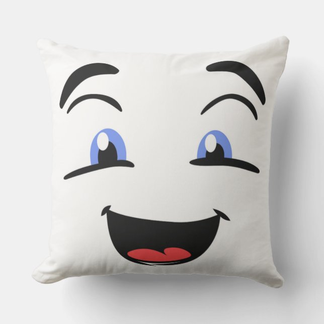 BLAUE MIT AUGEN KISSEN (Vorderseite)