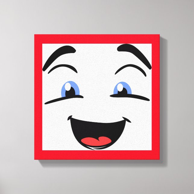 BLAUE MIT AUGEN LEINWANDDRUCK (Vorderseite)