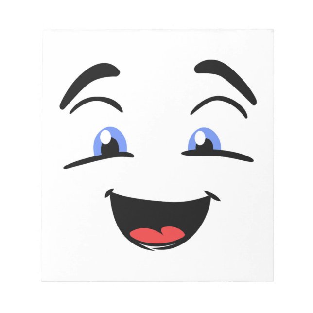 BLAUE MIT AUGEN NOTIZBLOCK (Vorderseite)