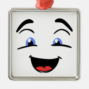 BLAUE MIT AUGEN ORNAMENT AUS METALL