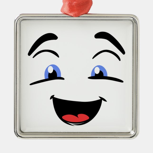 BLAUE MIT AUGEN ORNAMENT AUS METALL (Vorne)