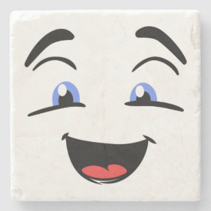 BLAUE MIT AUGEN STEINUNTERSETZER