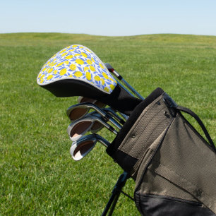 Blaue Mittelmeer-Zitronen Golf Headcover