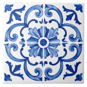 Blaue Mittelmeerfliese Fliese