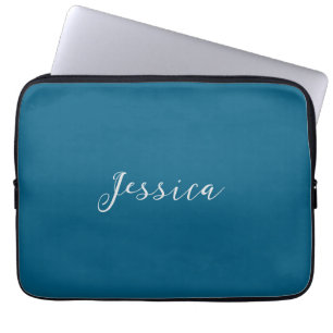 Blaue moderne elegante einfache professionelle Nam Laptopschutzhülle