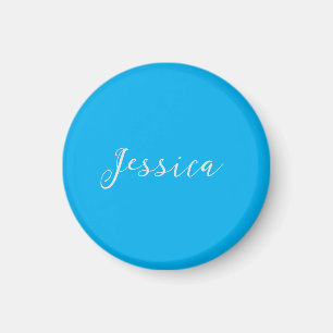 Blaue moderne elegante einfache professionelle Nam Magnet