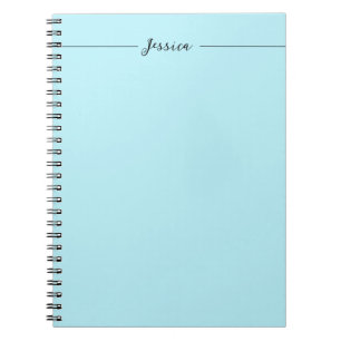 Blaue moderne elegante einfache professionelle Nam Notizblock