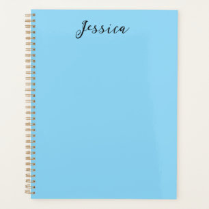 Blaue moderne elegante einfache professionelle Nam Planer