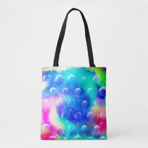 Blaue moderne fabelhafte abstrakte Blasen trendy