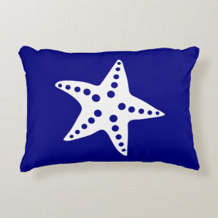 Blaue, moderne Starfish Outdoor Patio Pillow Dekokissen