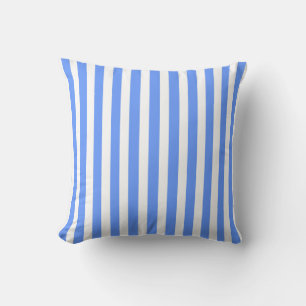 Blaue, moderne Streifen Kissen