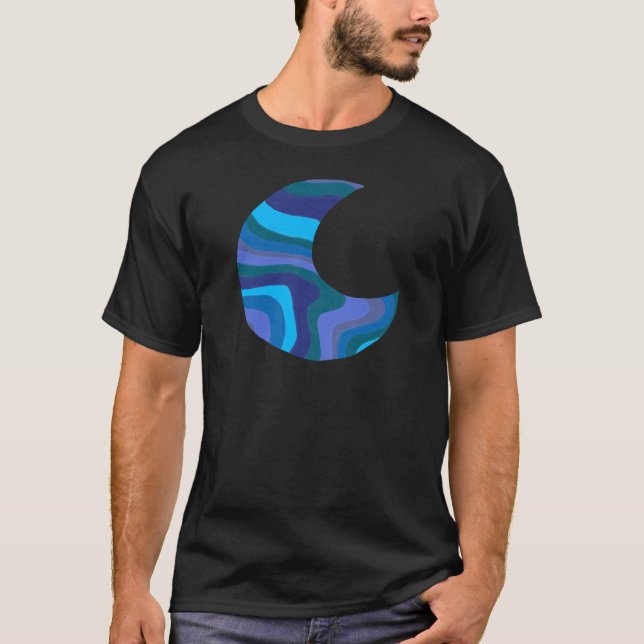 Blaue Mond T-Shirt (Vorderseite)