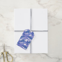 Blaue Monochromatische Humpbackwale Geschenkanhänger