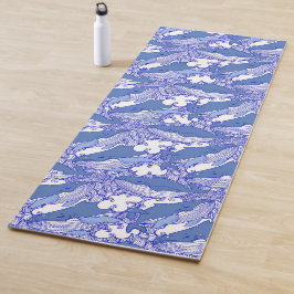 Blaue Monochromatische Humpbackwale Yogamatte