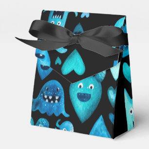 Blaue Monster Geschenkschachtel