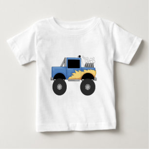 Blaue Monster-LKW-T-Shirts und Geschenke Baby T-shirt