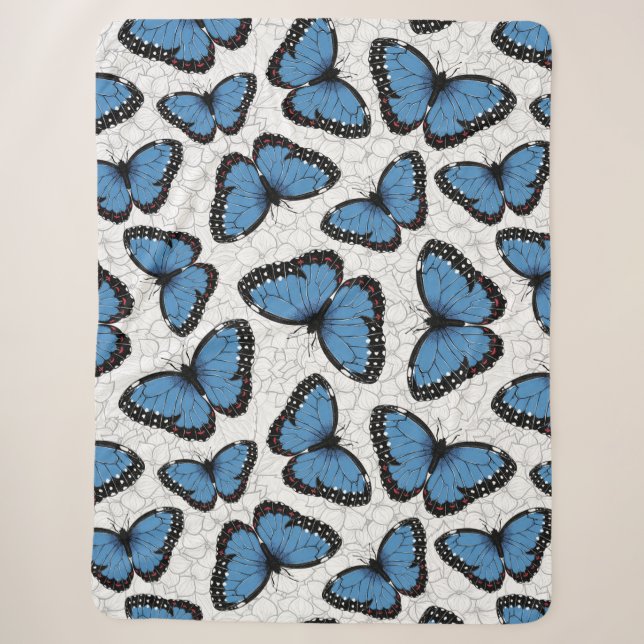 Blaue Morpho-Schmetterlinge Sherpadecke (Vorderseite)