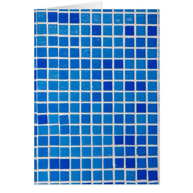 Blaue Mosaikfliese (Vorne)