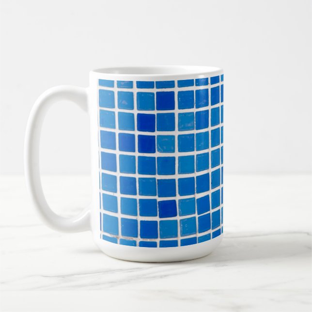 Blaue Mosaikfliese Kaffeetasse (Links)