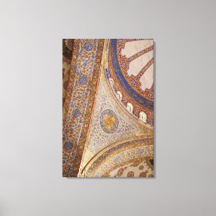 Blaue Moschee-Decke Leinwanddruck
