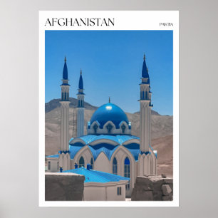 Blaue Moschee in Paktia Poster