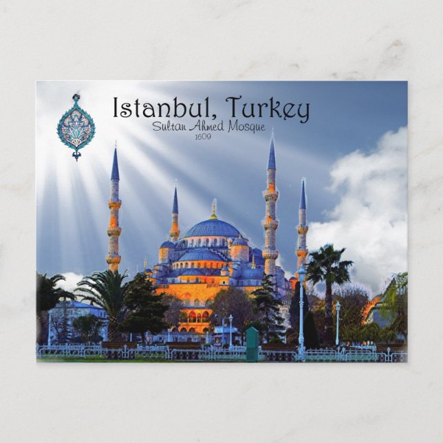 Blaue Moschee - Istanbul Postkarte (Vorderseite)