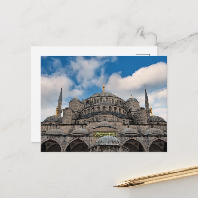 Blaue Moschee Istanbul Postkarte (Vorderseite/Rückseite Beispiel)