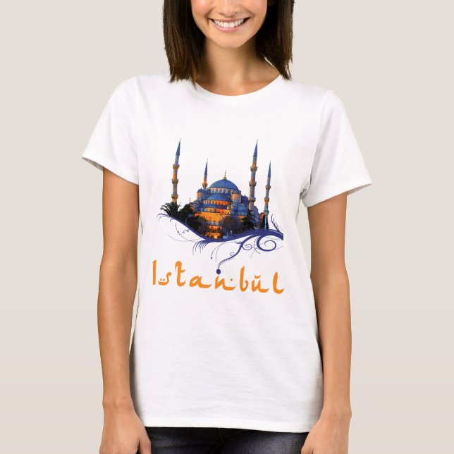 Blaue Moschee Istanbul T-Shirt (Vorderseite)
