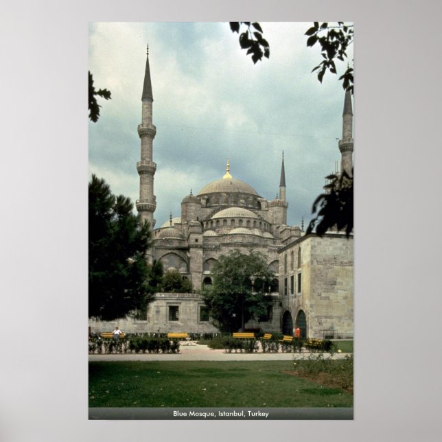 Blaue Moschee, Istanbul, Türkei Poster (Vorne)
