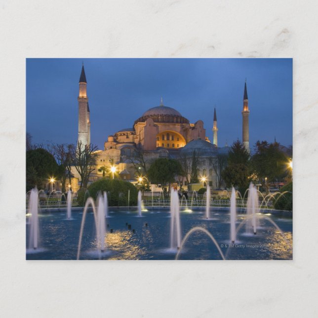 Blaue Moschee, Istanbul, Türkei Postkarte (Vorderseite)