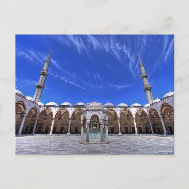 Blaue Moschee, Istanbul, Türkei Postkarte (Vorderseite)