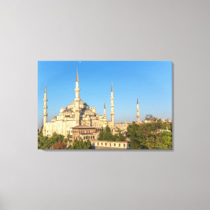 Blaue Moschee Landschaft Leinwanddruck