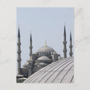 Blaue Moschee mit der Kuppelkurve Postkarte