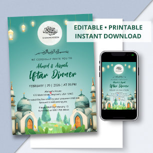 Blaue Moschee Ramadan Iftar-Einladung unter Mondli Einladung