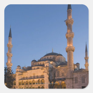 Blaue Moschee, Sultanhamet Bereich, Istanbul, die Quadratischer Aufkleber