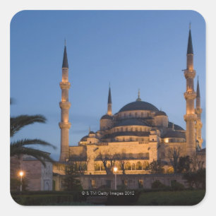 Blaue Moschee, Sultanhamet Bereich, Istanbul, die Quadratischer Aufkleber