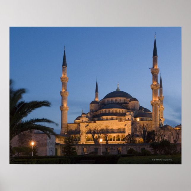 Blaue Moschee, Sultanhamet-Gebiet, Istanbul, Türke Poster (Vorne)