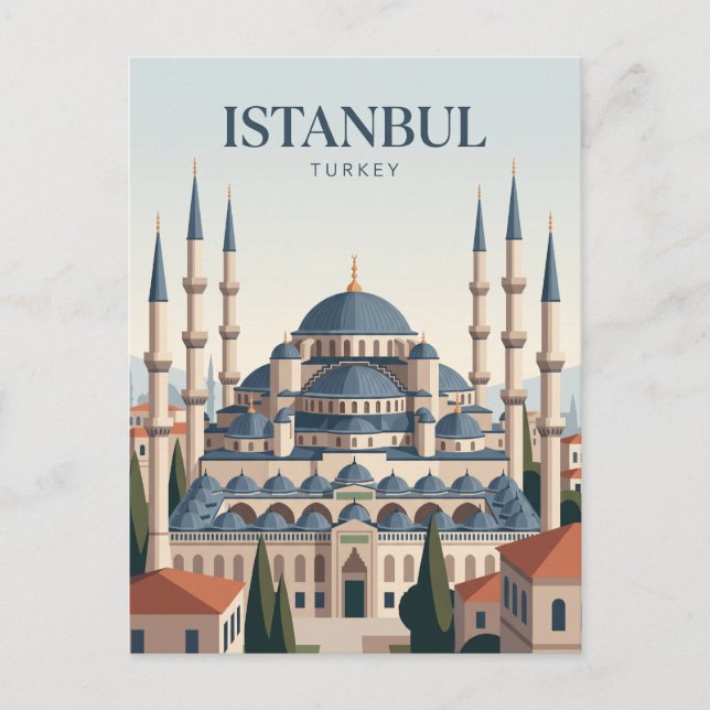 Blaue Moschee Türkei Postkarte (Vorderseite)
