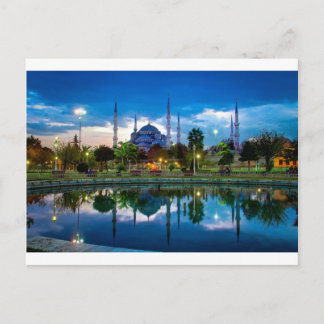 Blaue Moschee von Istanbul in der Türkei Postkarte