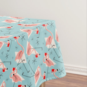 Blaue multi Tischdecke Flamingo-Sankt