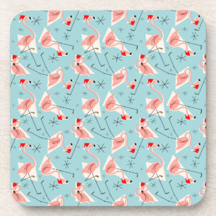 Blaue multi Untersetzer Flamingo-Sankt Plastik