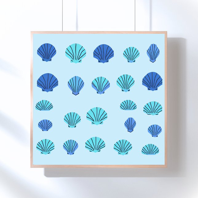Blaue Muschel Poster (Von Creator hochgeladen)