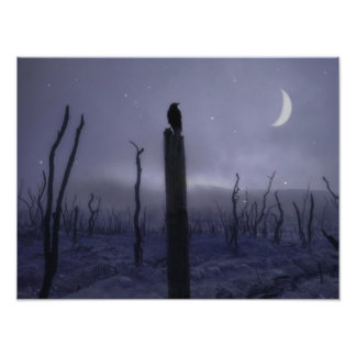 Blaue mystische Nacht der Reihe Fotodruck