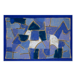 Blaue Nacht (1937) Gemälde von Paul Klee Poster