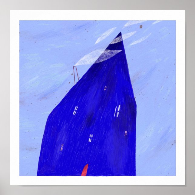 Blaue Nacht Poster (Vorne)