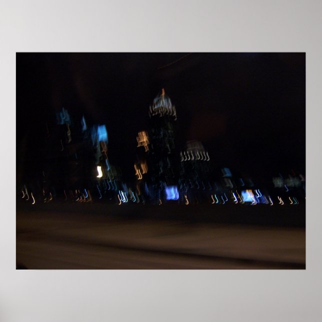 Blaue Nacht Poster (Vorne)