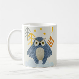 Blaue Nachtkeule in der Waldkaffee-Tasse Kaffeetasse