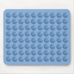 Blaue Nähknöpfe blaues Muster Mousepad